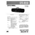 SONY CFSD550 Service Manual