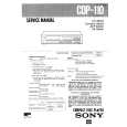 SONY CDP110 Service Manual