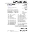 SONY DAVS800 Service Manual