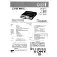 SONY D55T Service Manual