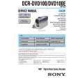 SONY DCRDVD100 Service Manual