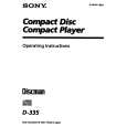 SONY D-335 Owner's Manual