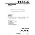 SONY DEJ612CK Service Manual