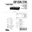 SONY CDP-C545 Service Manual