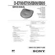 SONY DE700 Service Manual