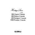 KAWAI 1000PREMIERCONSOLE Owner's Manual