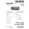 SONY CDXMP40 Service Manual