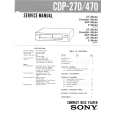 SONY CDP470 Service Manual