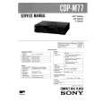 SONY CDPM77 Service Manual