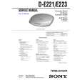 SONY DE221 Service Manual