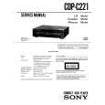 SONY CDPC221 Service Manual