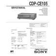 SONY CDPCE105 Service Manual