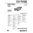 SONY CCDTR3200E Service Manual