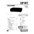 SONY CDPM72 Service Manual