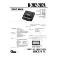 SONY D202 Service Manual