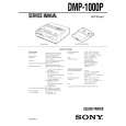 SONY DMP-1000P Owner's Manual