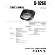 SONY D-826K Service Manual