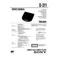 SONY D311 Service Manual