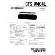 SONY CFSW404L Service Manual