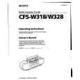 SONY CFS-W328 Owner's Manual